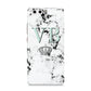Personalised Mint Crown Initials Marble Huawei P10 Phone Case
