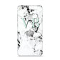 Personalised Mint Crown Initials Marble Huawei P8 Lite Case