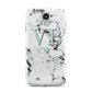 Personalised Mint Initialled Marble Heart Samsung Galaxy S4 Case