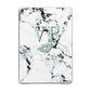 Personalised Mint Lips Initials Marble Apple iPad Grey Case