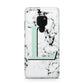 Personalised Mint Monogram Marble Heart Huawei Mate 20 Phone Case