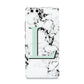 Personalised Mint Monogram Marble Heart Huawei P10 Phone Case