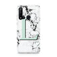 Personalised Mint Monogram Marble Heart Huawei P20 Lite 5G Phone Case