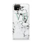 Personalised Mint Monogrammed Heart Marble Huawei Enjoy 20 Phone Case