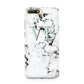 Personalised Mint Monogrammed Heart Marble Huawei Y6 2018
