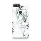 Personalised Mint Monogrammed Heart Marble Huawei Y7 2018
