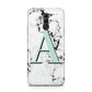 Personalised Mint Single Initial Marble Huawei Mate 20 Lite