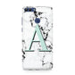 Personalised Mint Single Initial Marble Huawei P Smart Case