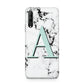 Personalised Mint Single Initial Marble Huawei P Smart Pro 2019