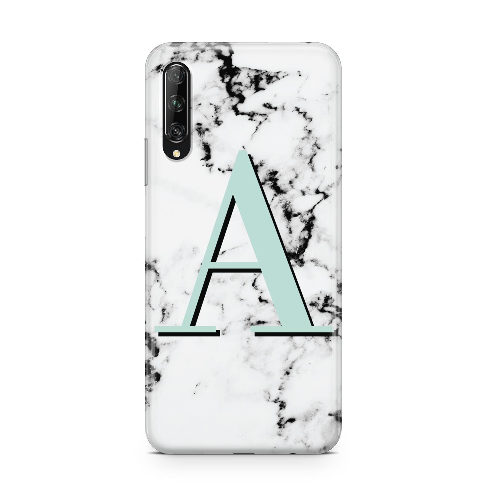 Personalised Mint Single Initial Marble Huawei P Smart Pro 2019