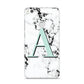 Personalised Mint Single Initial Marble Huawei P8 Lite Case