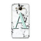 Personalised Mint Single Initial Marble Huawei Y3 2017