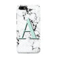 Personalised Mint Single Initial Marble Huawei Y5 Prime 2018 Phone Case