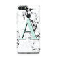 Personalised Mint Single Initial Marble Huawei Y9 2018