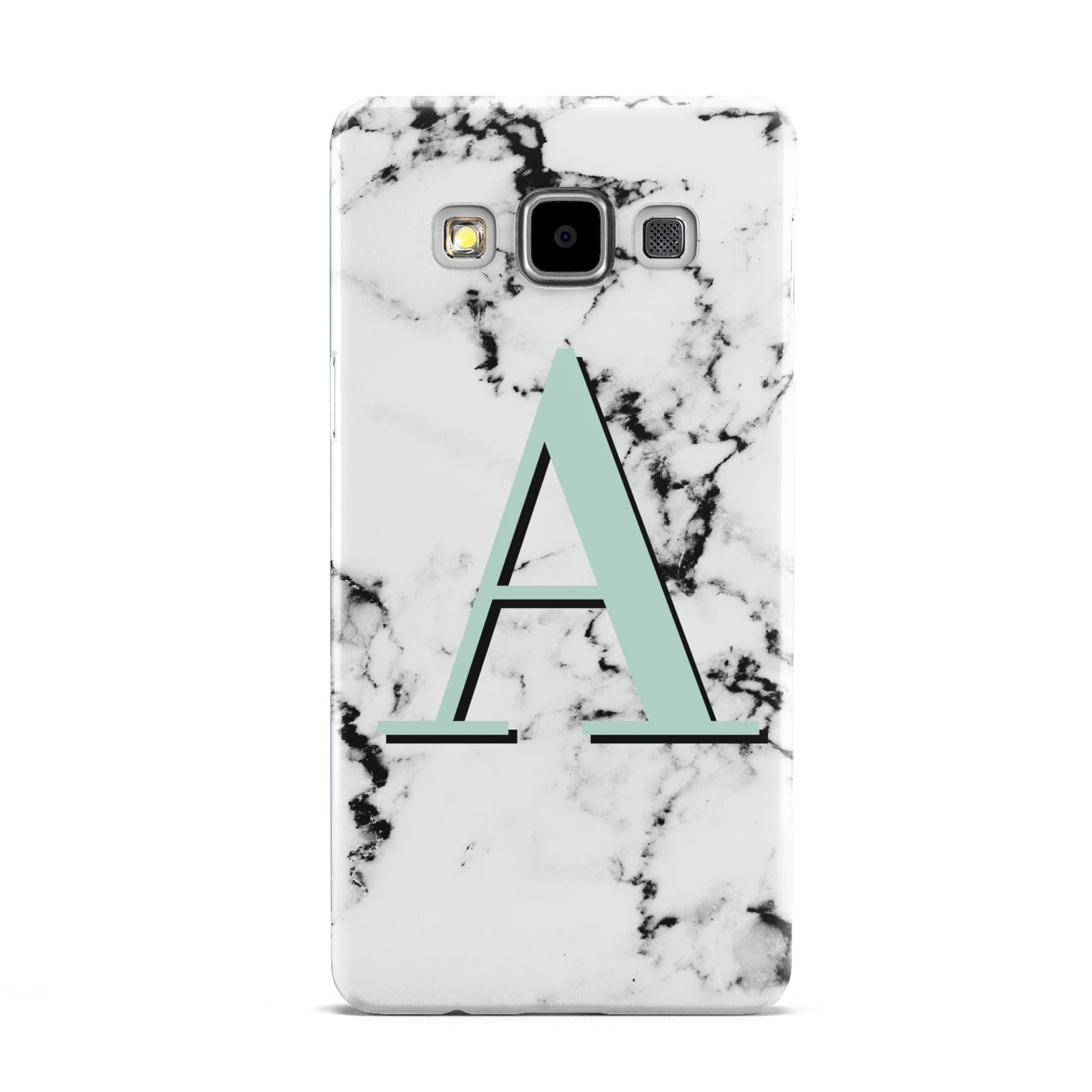 Personalised Mint Single Initial Marble Samsung Galaxy A5 Case