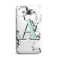 Personalised Mint Single Initial Marble Samsung Galaxy J7 Case