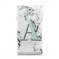 Personalised Mint Single Initial Marble Samsung Galaxy Note 3 Case