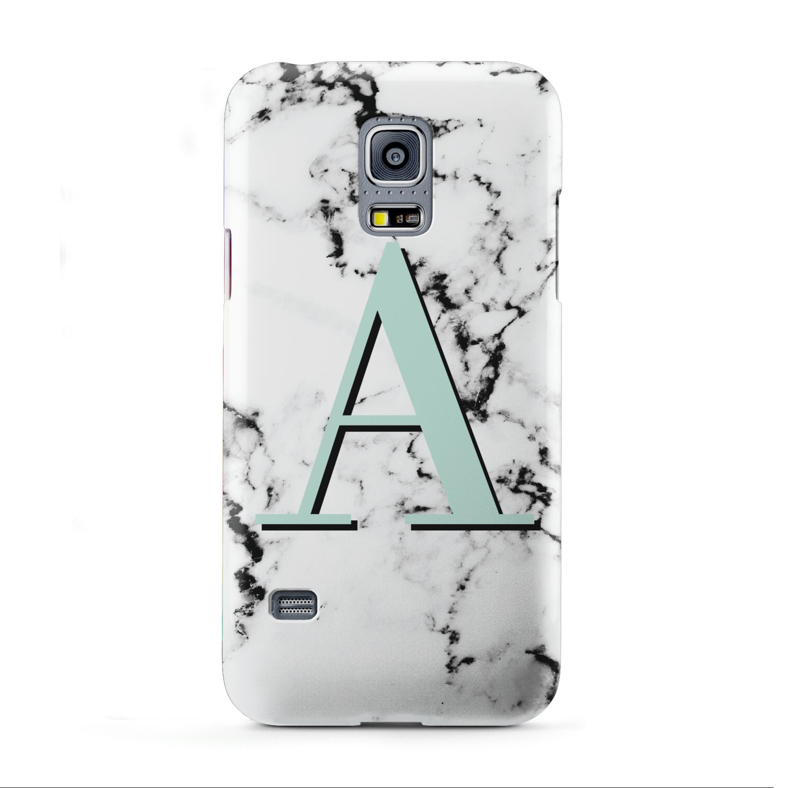 Personalised Mint Single Initial Marble Samsung Galaxy S5 Mini Case