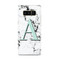 Personalised Mint Single Initial Marble Samsung Galaxy S8 Case
