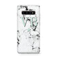 Personalised Mint Star With Monogram Marble Protective Samsung Galaxy Case