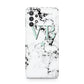 Personalised Mint Star With Monogram Marble Samsung A32 5G Case
