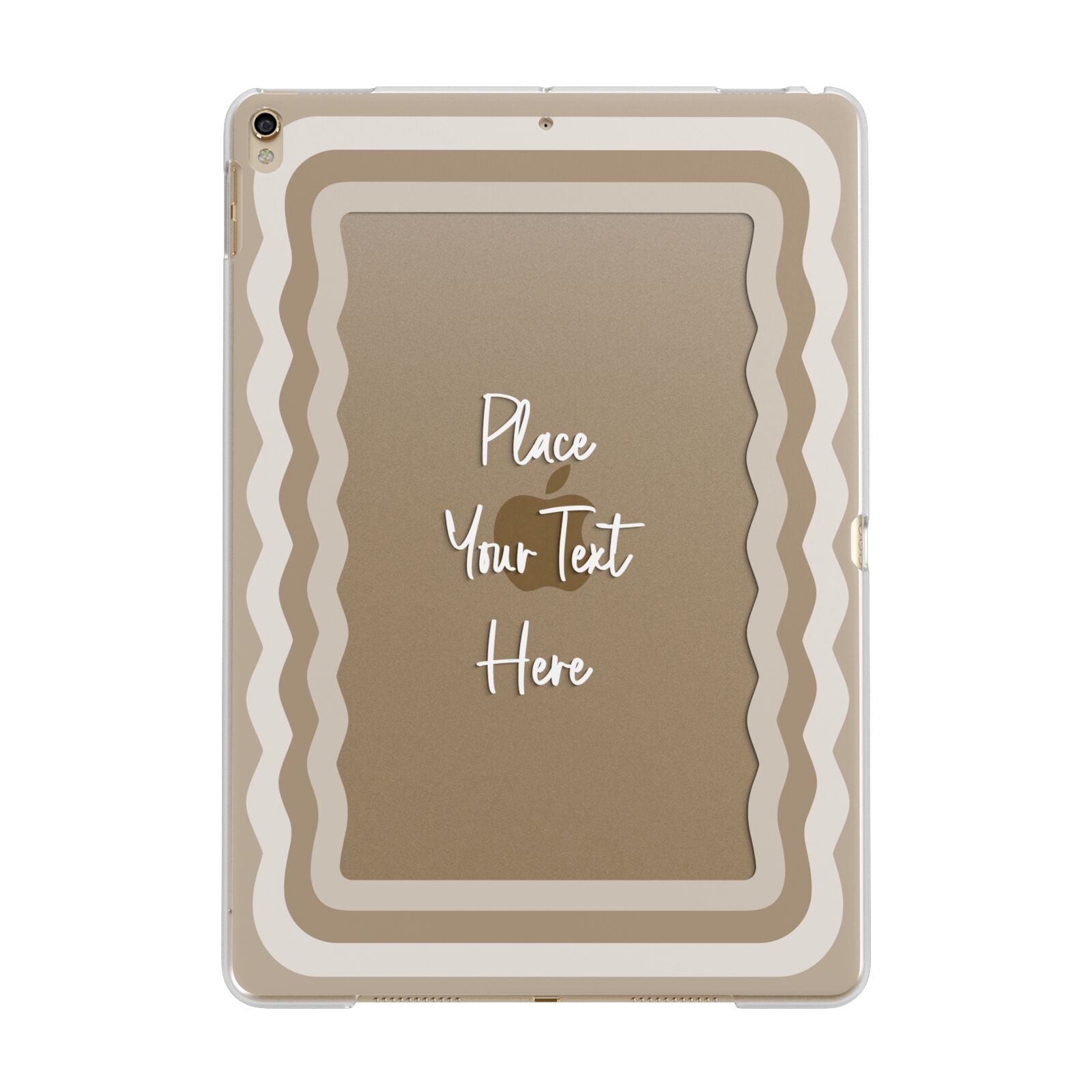 Personalised Mirrored Apple iPad Gold Case