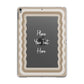 Personalised Mirrored Apple iPad Grey Case