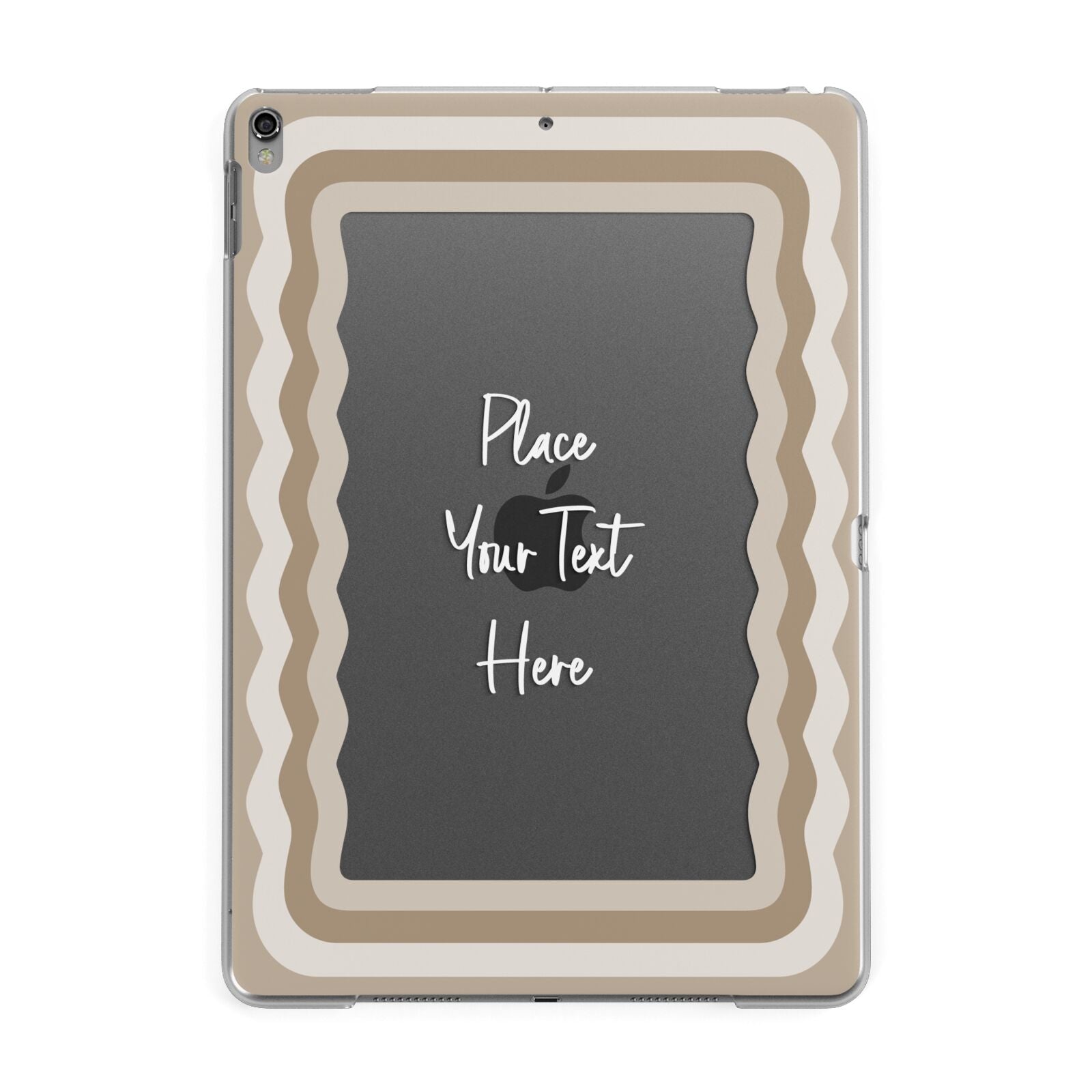 Personalised Mirrored Apple iPad Grey Case