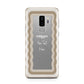 Personalised Mirrored Samsung Galaxy S9 Plus Case on Silver phone