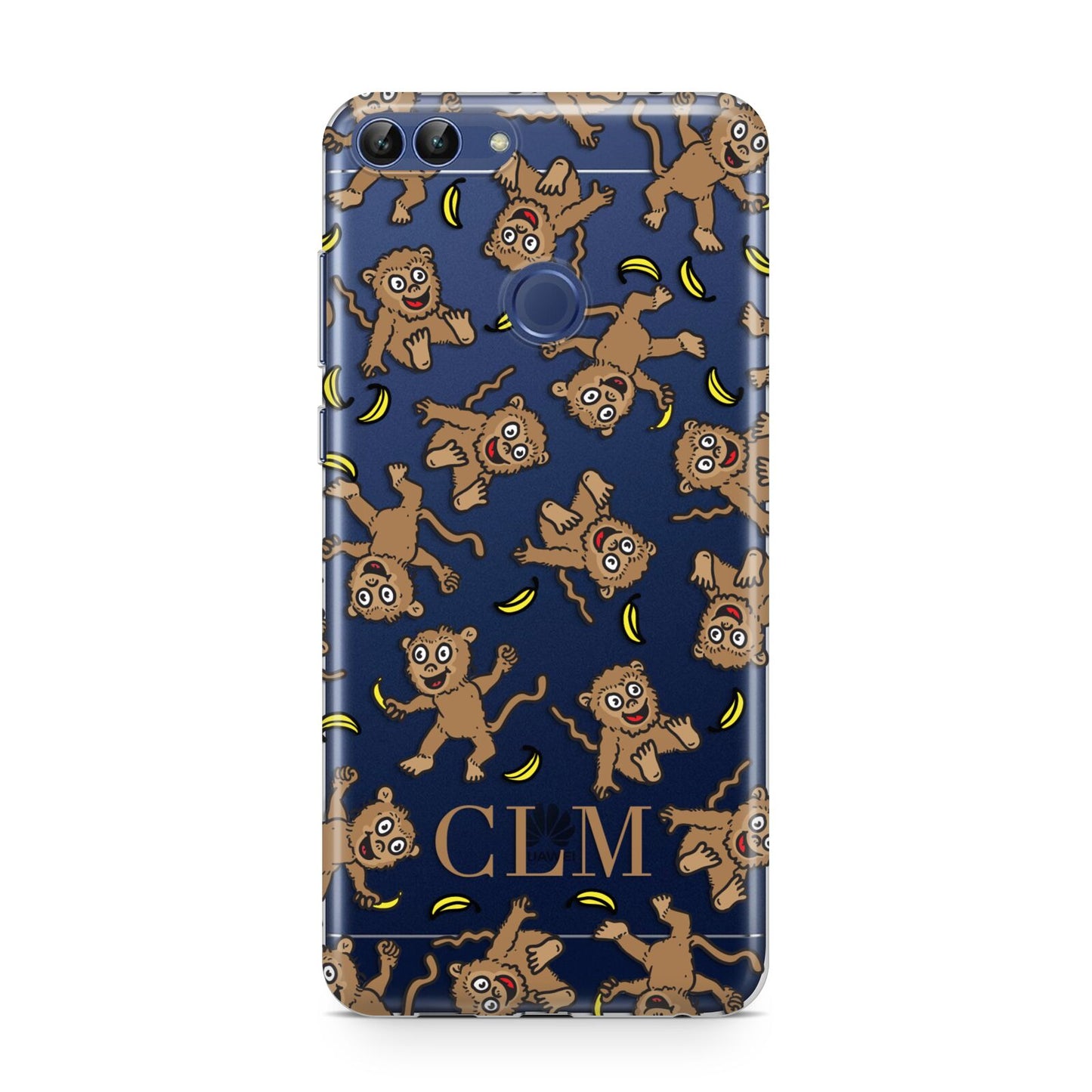Personalised Monkey Initials Huawei P Smart Case