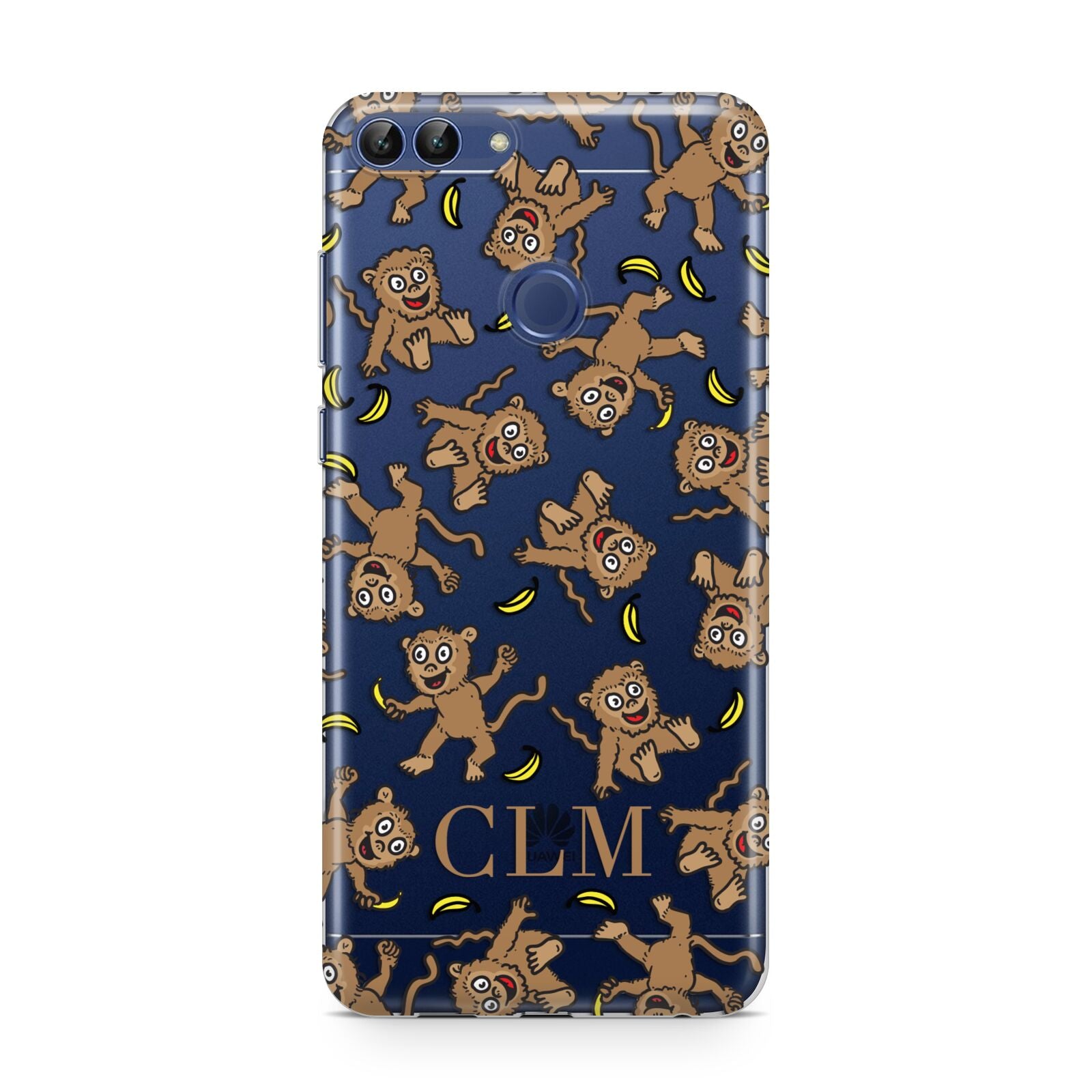 Personalised Monkey Initials Huawei P Smart Case