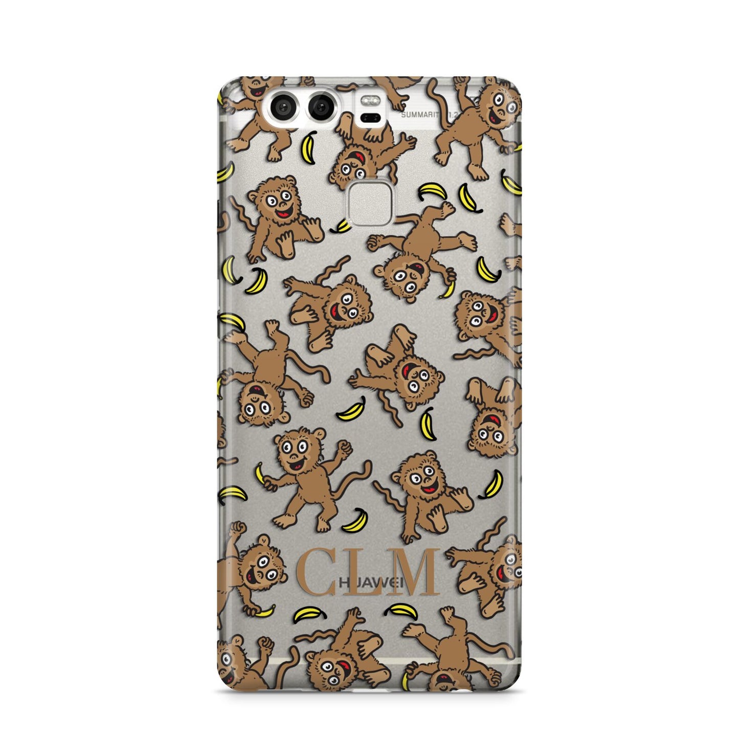 Personalised Monkey Initials Huawei P9 Case
