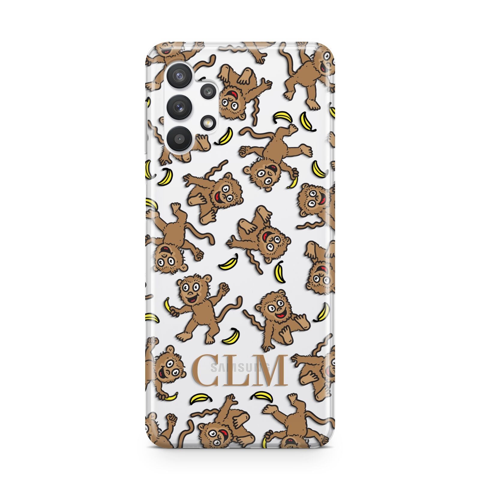 Personalised Monkey Initials Samsung A32 5G Case