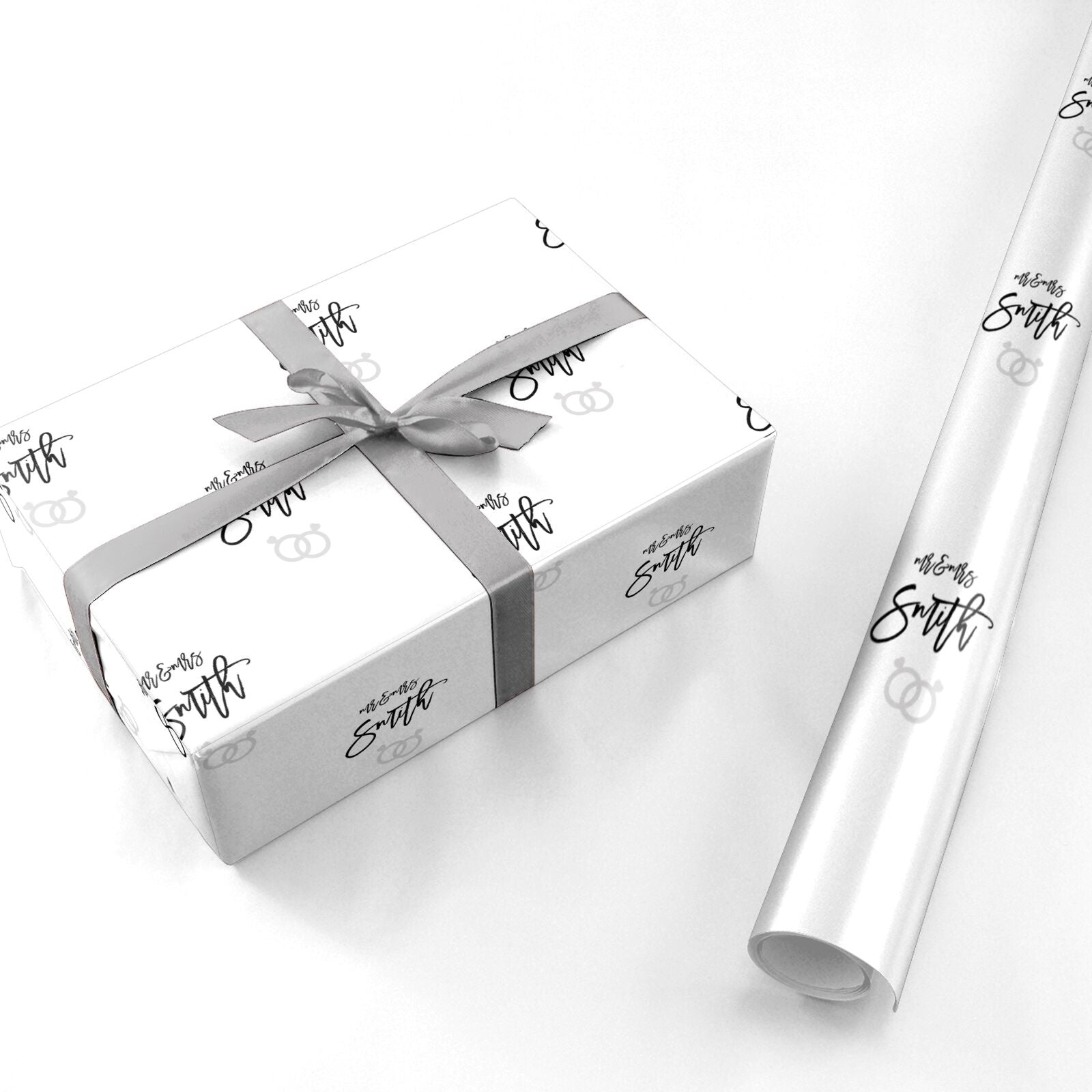 Personalised Monochrome Anniversary Personalised Wrapping Paper