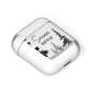 Personalised Monochrome Forest AirPods Case Laid Flat