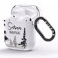 Personalised Monochrome Forest AirPods Clear Case Side Image