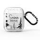 Personalised Monochrome Forest AirPods Glitter Case