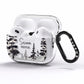 Personalised Monochrome Forest AirPods Pro Clear Case Side Image