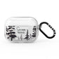 Personalised Monochrome Forest AirPods Pro Clear Case