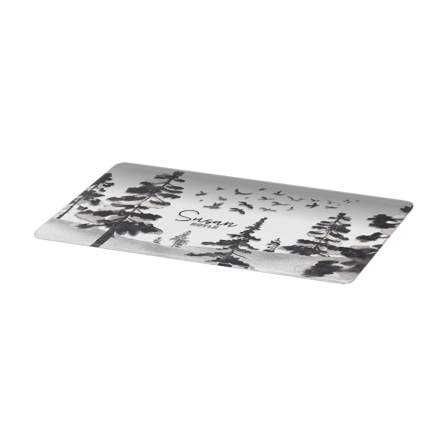 Personalised Monochrome Forest Apple MacBook Case Only
