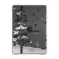 Personalised Monochrome Forest Apple iPad Grey Case