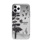 Personalised Monochrome Forest Apple iPhone 11 Pro in Silver with Bumper Case