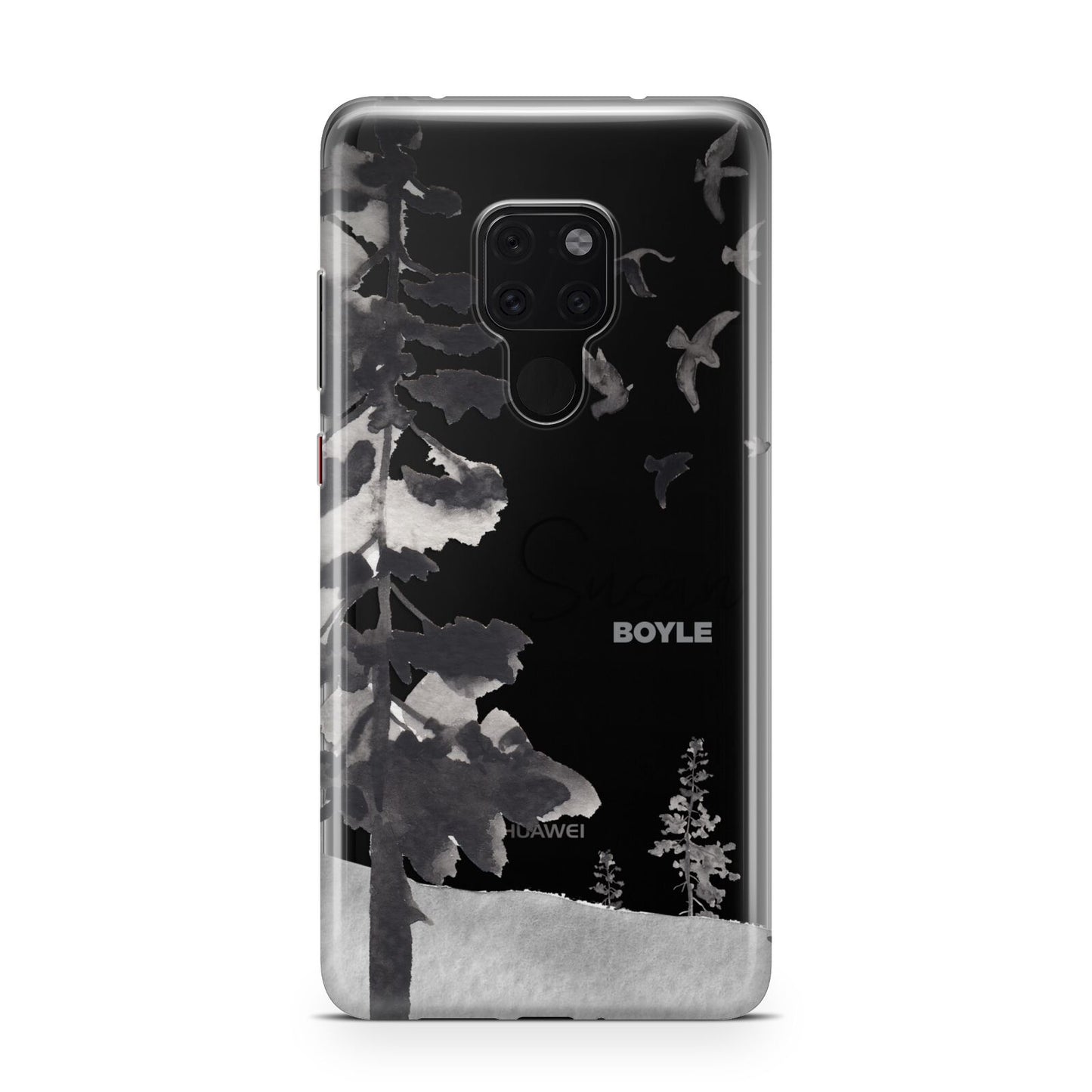 Personalised Monochrome Forest Huawei Mate 20 Phone Case
