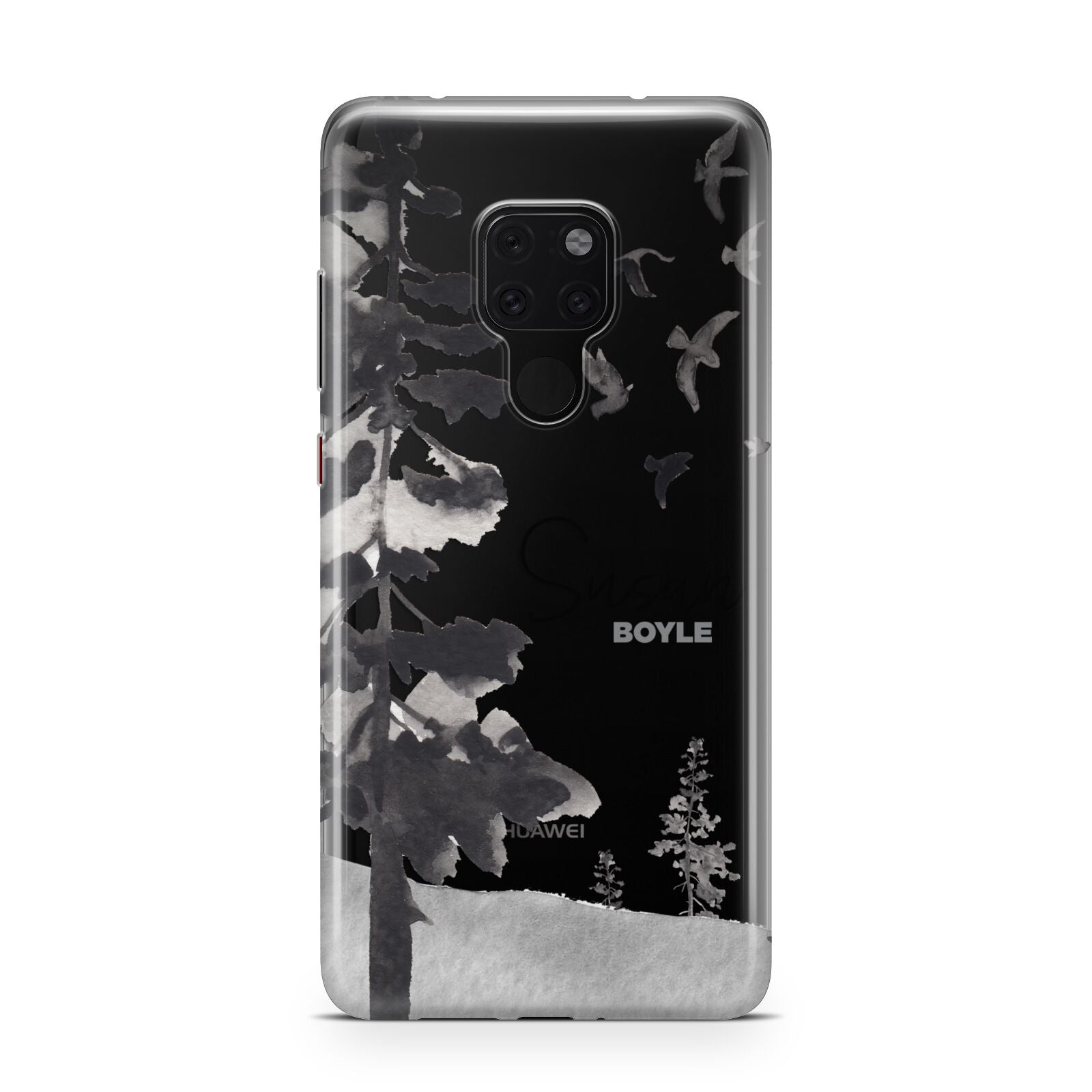 Personalised Monochrome Forest Huawei Mate 20 Phone Case
