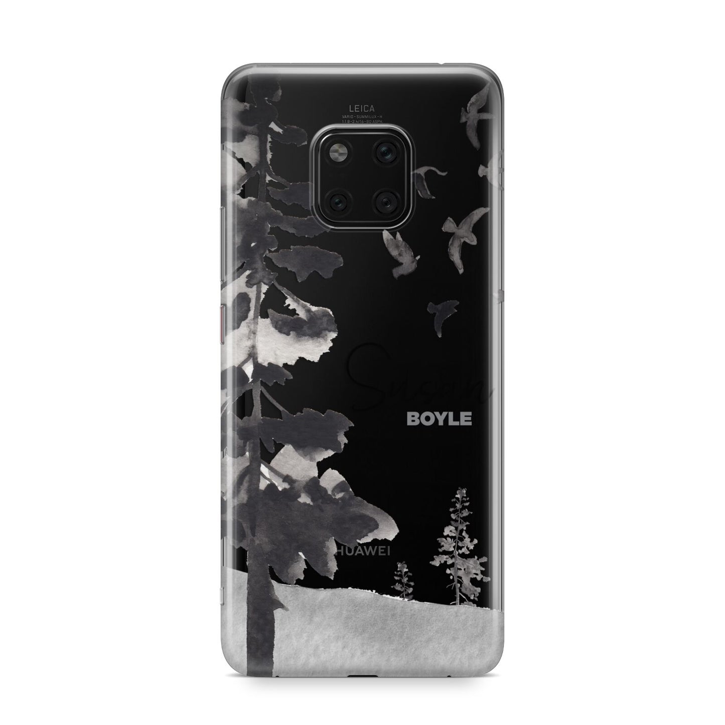Personalised Monochrome Forest Huawei Mate 20 Pro Phone Case