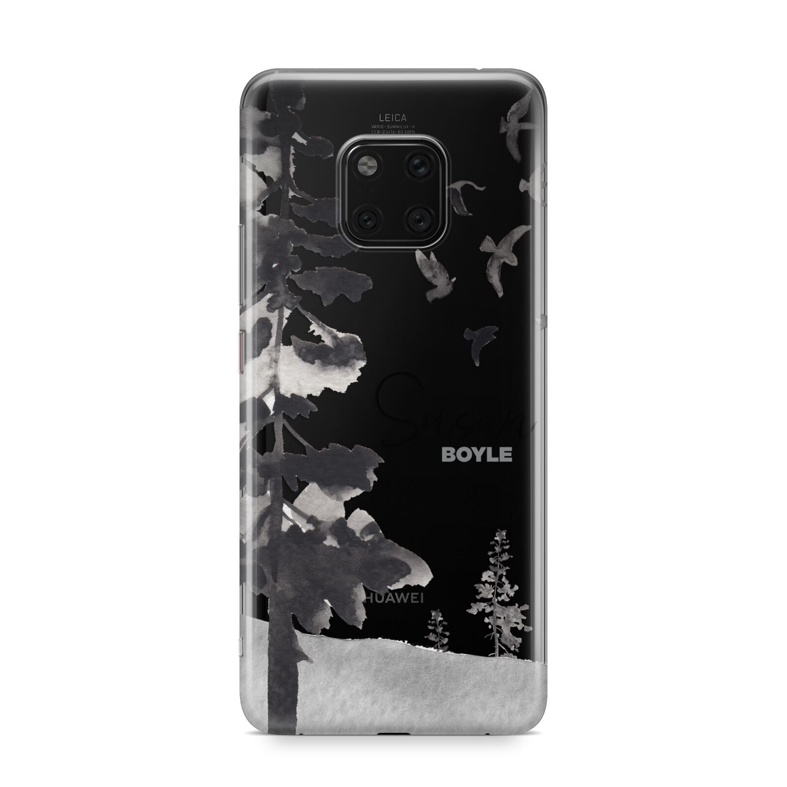 Personalised Monochrome Forest Huawei Mate 20 Pro Phone Case