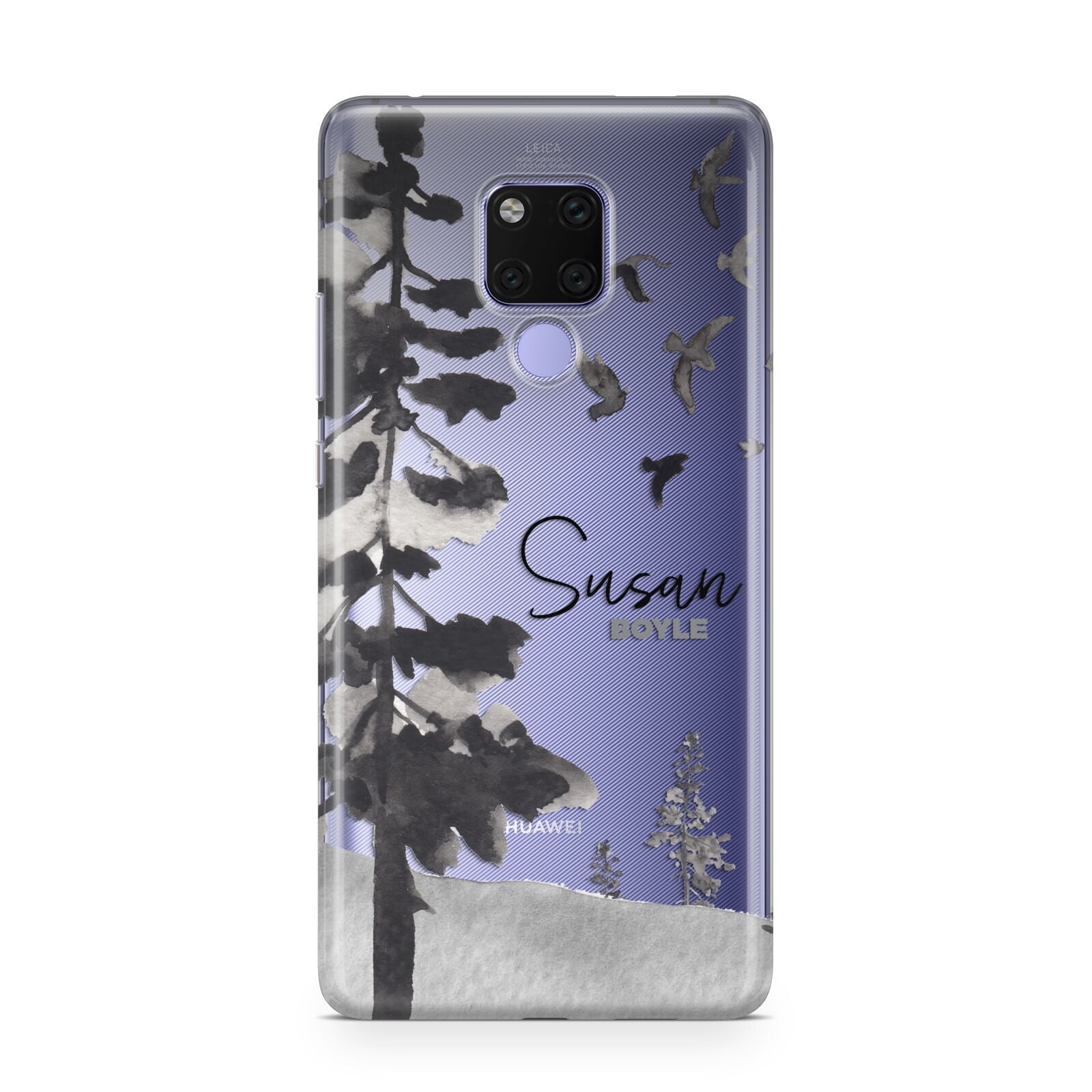 Personalised Monochrome Forest Huawei Mate 20X Phone Case