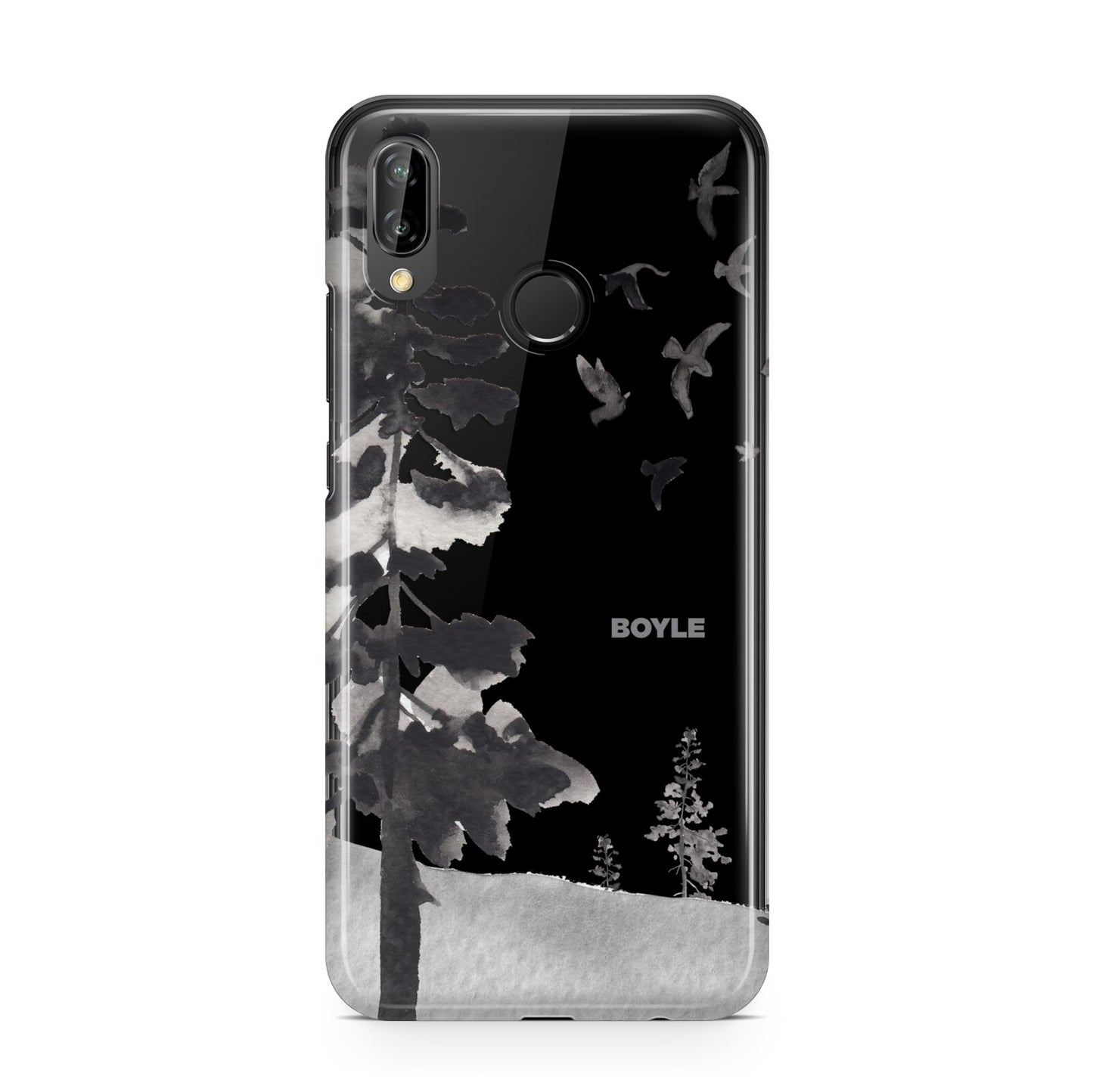 Personalised Monochrome Forest Huawei P20 Lite Phone Case