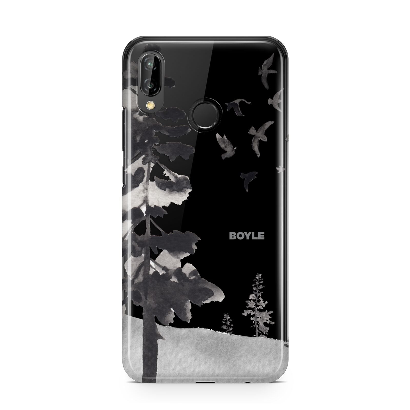 Personalised Monochrome Forest Huawei P20 Lite Phone Case