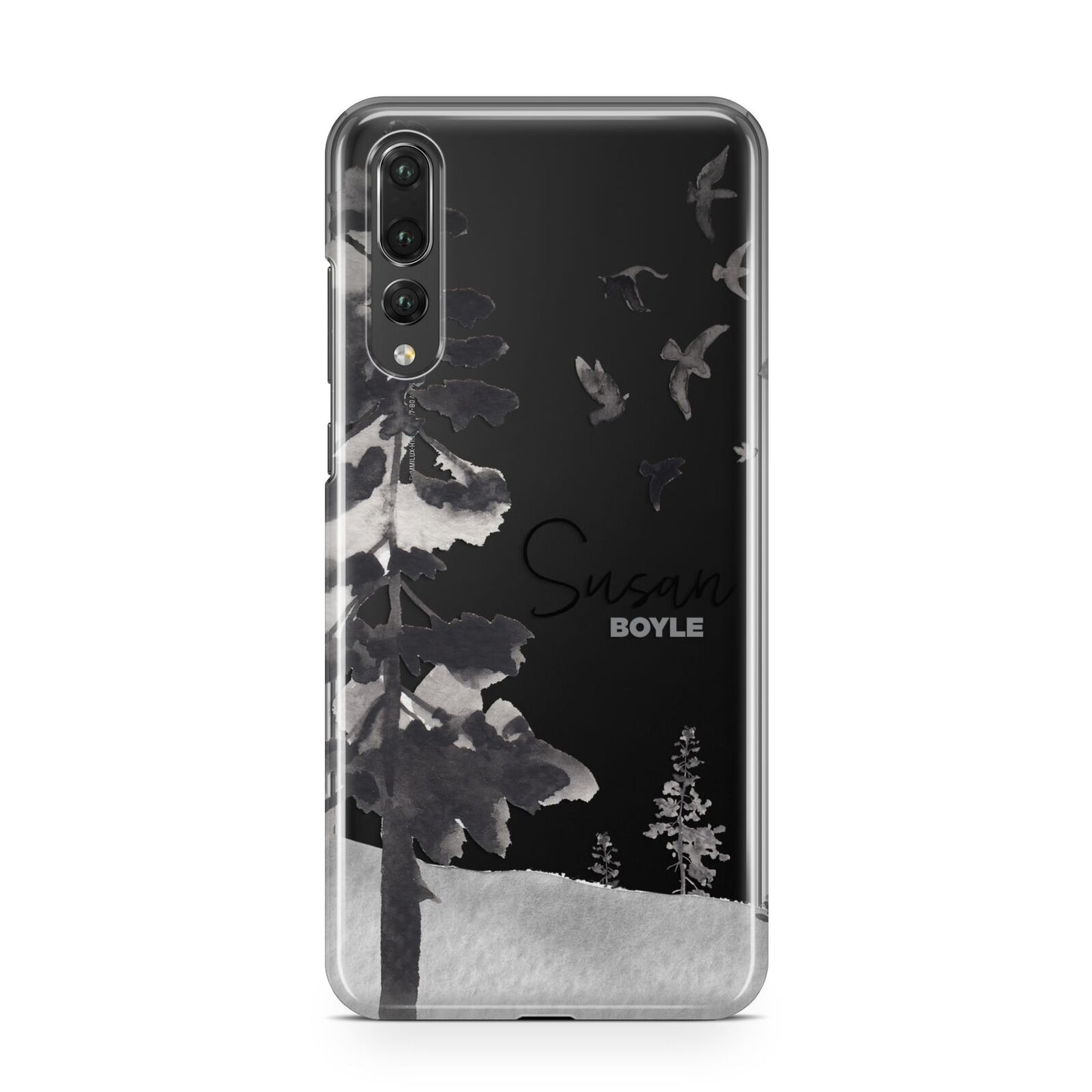 Personalised Monochrome Forest Huawei P20 Pro Phone Case